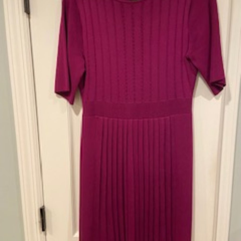 St John dark berry sweater dress